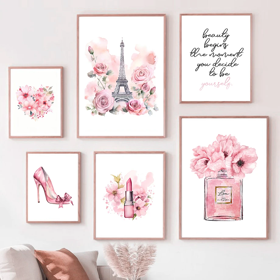 Home Fragrance Room Spray - Париж модный художественный постер розовая Эйфелева