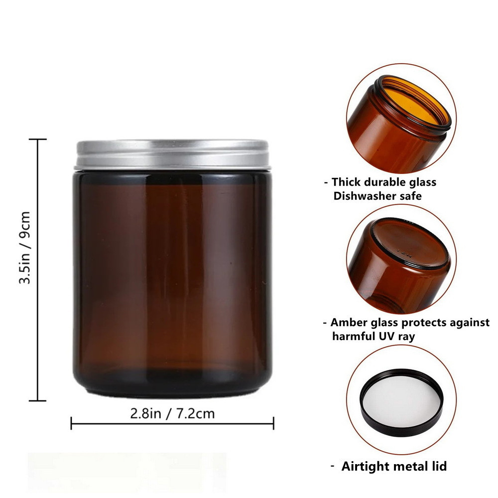 2 шт., 8 - унтовые пустые емко – обзор и цена Amber Jar Candle