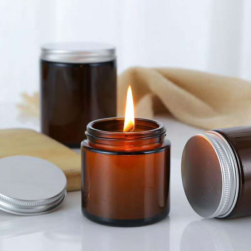 6 шт. 100/250 мл янтарные стек – обзор и цена Amber Jar Candle