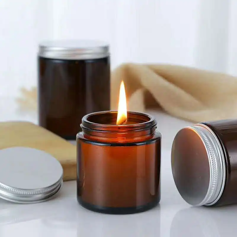 6 шт. 100/250 мл янтарные стек – обзор и цена Amber Jar Candle