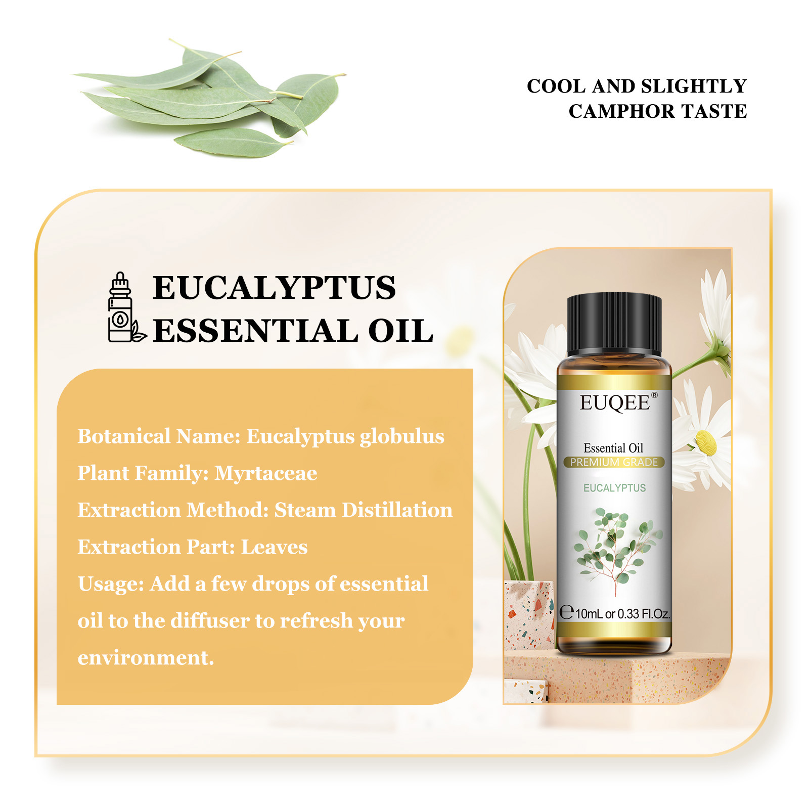 EUQEE 10 мл натуральные эфирны – обзор и цена Home Fragrance Eucalyptus