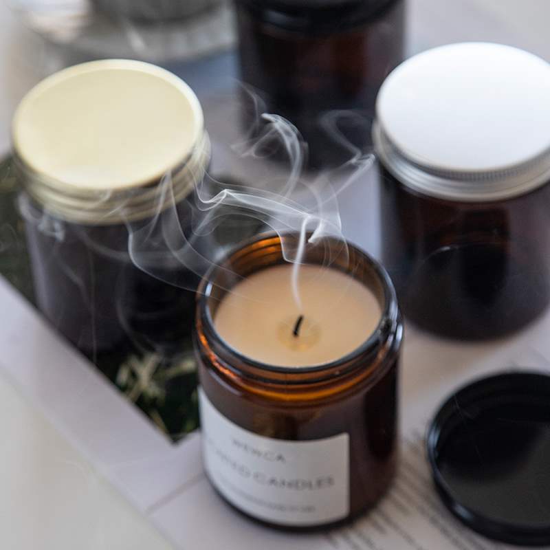 Янтарные стеклянные банки для  – обзор и цена Amber Jar Candle