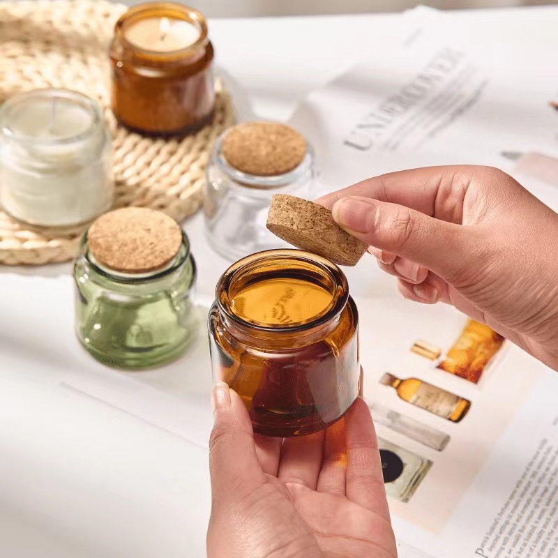 60 шт., стеклянные стаканы для – обзор и цена Amber Jar Candle